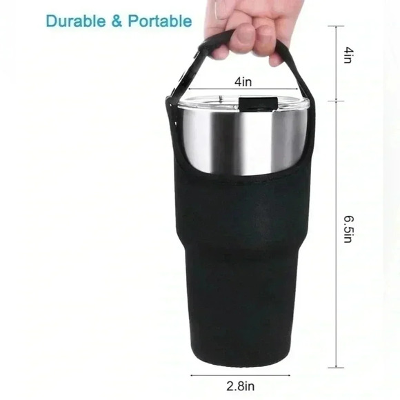 Bottle Coozie for up to 30 oz Yeti, Stanley Ozark Travel Mugs Clips on Bag‎ - Picture 1 of 6